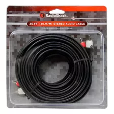 Cable Radioshack Audio Estéreo M-m3 36 Ft Negro Y Rojo