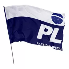 Bandeira Do Pl - Partido Liberal 1,50m X 1m