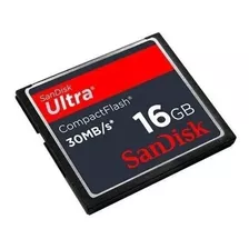 Cartão De Memória Cf Compact Flash 16gb Sandisk 30mb 