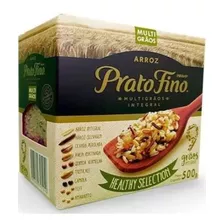 Arroz Integral Multigrãos Prato Fino Selection 500g- Kit C/4