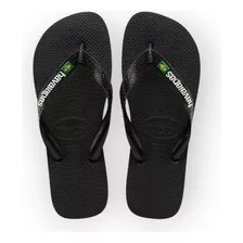 Sandália Chinelo Brasil Logo Havaianas Coleção 23/24 Preto