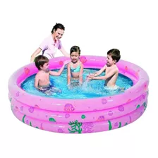 Piscina Inflable Plástico Bebe 3 Anillos 120 Cms Verano