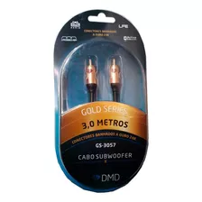 Diamond Cable Gs-3057 Cabo Para Subwoofer Conectores 24k 3m