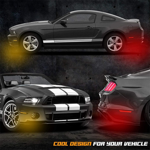 4 Piezas Luz Lateral Ford Mustang 2010-2014 Foto 7
