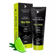 Kit 2 Creme Dental Sem Fluor Natural Tea Tree 120g Puravida
