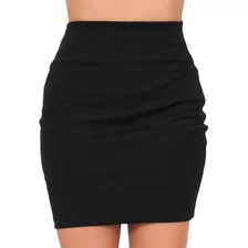 Falda Personality Mujer Negro Spandex 1705