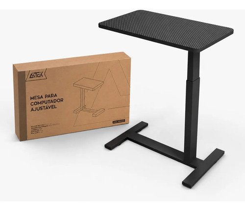 Mesa Elevatória Ergonômica Pernas Ajustáveis C/ Regulagem Preto