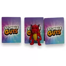 Figura 7cm Inferno Dragon Stumble Guys + 3 Tarjetas Al Azar