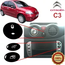 Botão Do Painel C3 Citroen | Kit Adesivo Para Recuperação