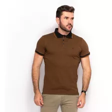 Camisa Polo Malha Teodoro Masculino Lisa Slim Dia A Dia