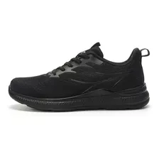 Zapatilla Deportiva Total Negra Textil Hombres Wake