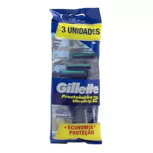 Aparelho Gillette Prestobarba Ultragrip 2 C/3 Unidades