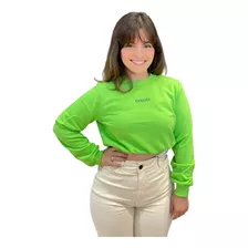 Blusão Moletom Cropped Feminino Colcci - Verde Limer 4001011