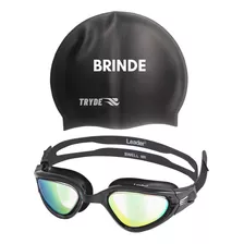 Oculos Natacao Águas Abertas Triathlon Combo Touca Silicone