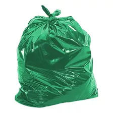 Saco De Lixo Verde 60 Litros Resistente - 100 Unidades