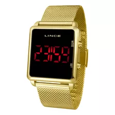 Relógio Feminino Lince Mdg4596l Pxkx Digital Dourado