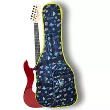 Funda Para Guitarra Electrica Con Estampado De Marcianos 