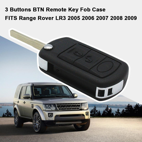 3 Botones Btn Remote Key Fob Case Fit Para Range Rover Lr3 Foto 4