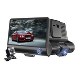Camara Dvr Para Carro Triple Reversa 1080p Fullhd 4.3  Audio