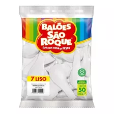 Bola Soprar N.7 Branco Polar Com 50un / Pc / São Roque