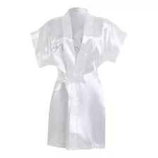 Robe De Cetim Branco Liso Sem Bordado Entrega Full Pronta