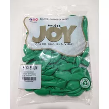 50 Balão Bexiga Joy N°8 - Cores (ler Descrição) Cor Verde Bandeira