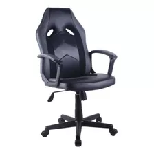 Sillon Silla Gamer Escritorio Ergonomica Moderna Con Ruedas Color Negro