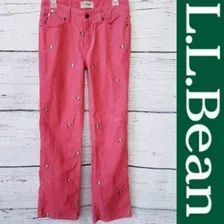 Jeans Pana Coral Patos Ll Bean 14 Petit Rojo