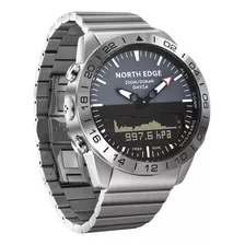 Reloj North Edge Altímetro Brújula Wr 200mt Buceo Acero Inox