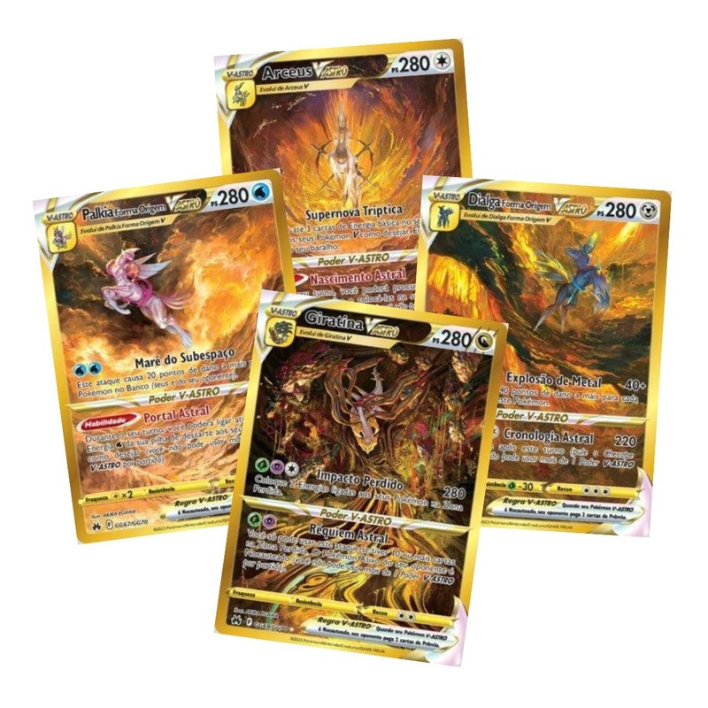 Carta Pokémon Ultra Rara Giratina V Astro Copag + Brinde