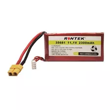 Bateria 11,1v 2300mah Li-po Conector Xt 60 Fêmea