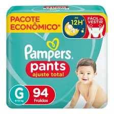 Pampers Pacote De Fraldas Pants Infantil Tamanho G Com 94 Unidades 