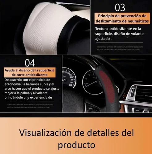 Funda Para Volante Fibra De Carbono Gama Alta Forma Round Foto 6