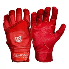 Guantes De Bateo Demon Slugger Ds Silver Rojo Mediana