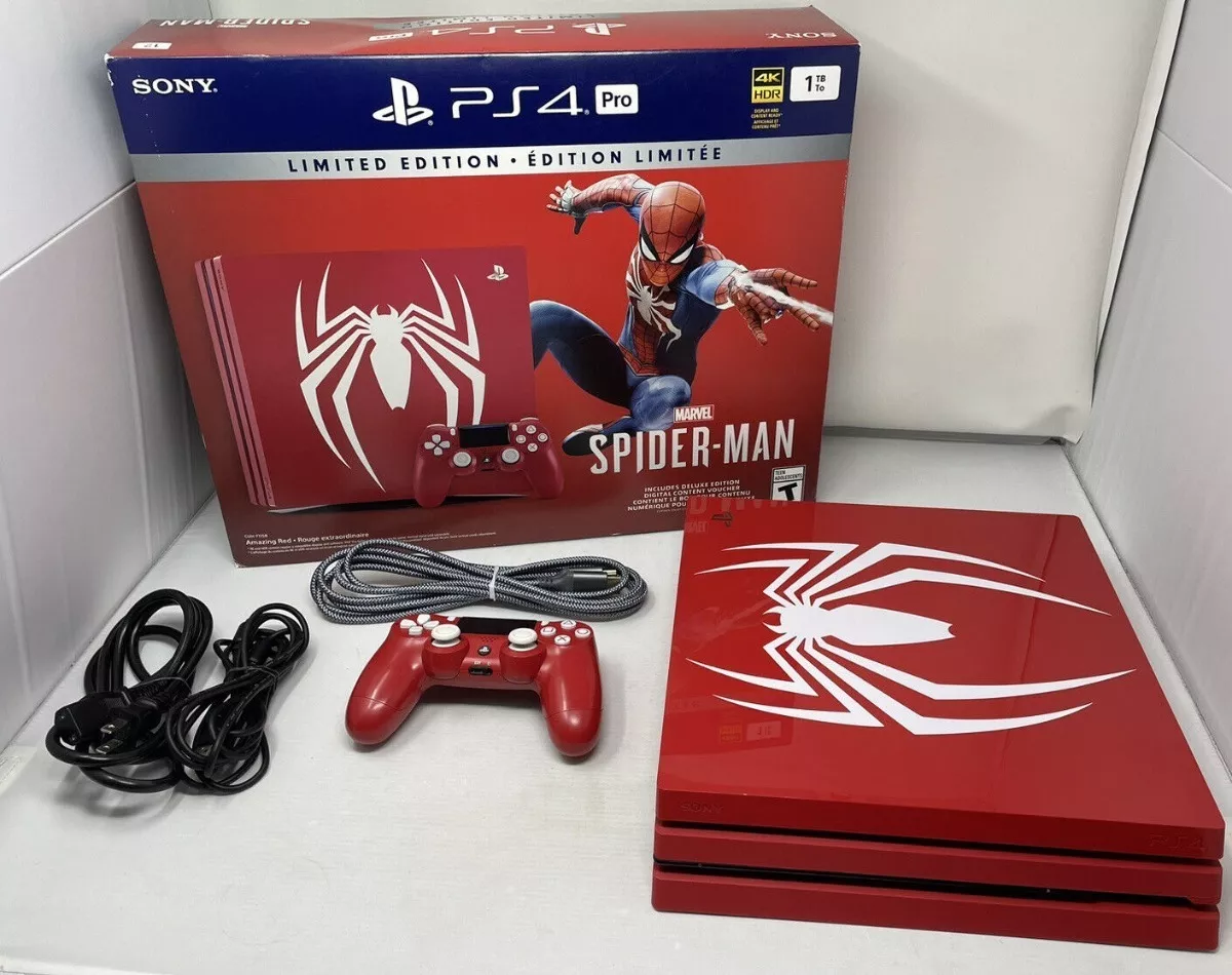 Sony Playstation 4 Pro 1tb Limited Edition Marvel's Spiderr