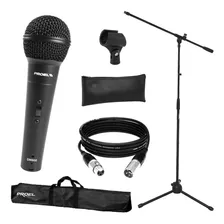 Kit Proel Microfono + Pie Reforzado + Cable + Accesorios