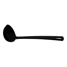 Utensílio De Colher De Panqueca De Nylon Tramontina Utilita, Cor Preta