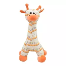 Girafa Bebe Laranja Em Pé 38cm - Pelúcia