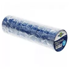 Kit 10 Fita Isolante Antichama Azul 10m X 19mm Brasfort