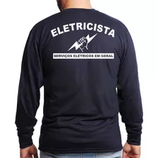 Camiseta Eletricista Trabalho Uniforme Profissional Autônomo