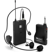 Sistema Micrófono Inalámbrico Fifine K037b Vincha/corbatero Color Negro