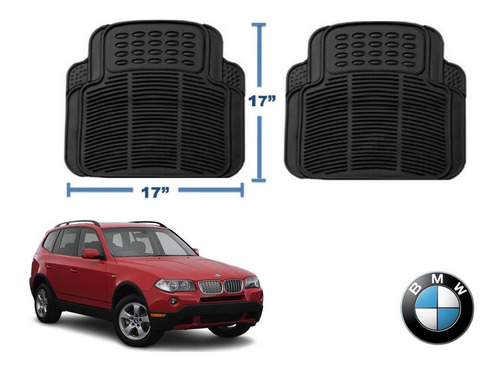 Kit Tapetes De Uso Rudo Bmw X3 2009 Rubber Black Original Foto 3