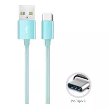 Cable Usb Tipo C Carga Rápida - Máxima Calidad 03-dbgc516g Color Verde