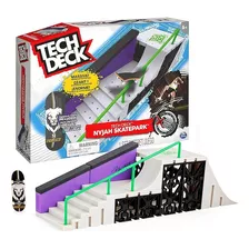 Teck Deck Pista Rampa Dedos Nyjah Skatepark Incluye Patineta