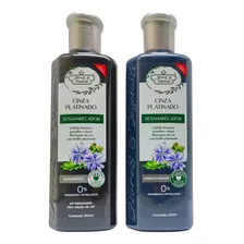 Kit Shampoo+cond Flores & Vegetais Matizante Platinado 310ml