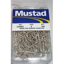 Anzuelo Mustad Sea Kirby Modelo 2330dt No.8 100pzs