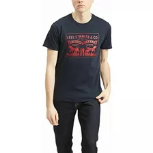 Levi's 2-horse Graphic Tee, Playera Manga Corta Hombre, Azul