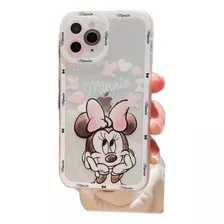 Funda De iPhone 13 Pro Con Dibujo Artístico Mickey Y Minnie