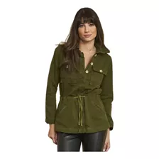 Parka Feminina Verde Militar Tecido Grosso De Sarja Txc 