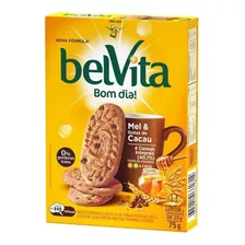 Combo 20 Caixas Biscoito Integral Belvita Mel & Cacau 75g 